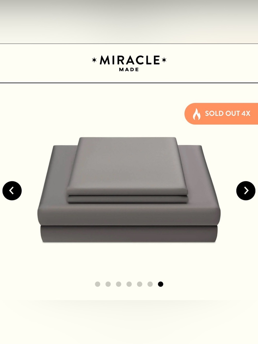 Miracle Sateen Sheet Set- Cali King